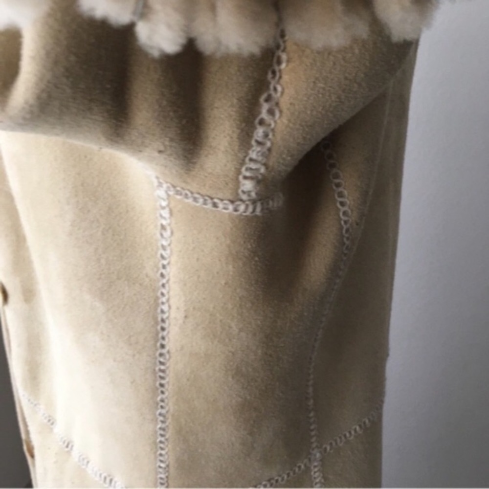 Vintage Giuliana Teso Shearling Fur Coat - Picture 4 of 16